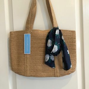 Draper James Everyday Straw Bag (lined)